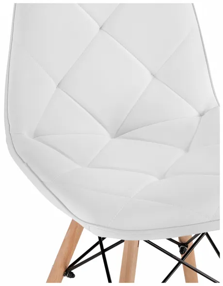 Стул деревянный Kvadro 1 white / wood фото 8