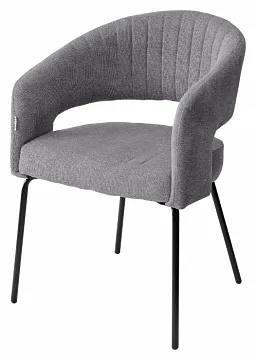 Стул SNUG WZ2042-22 серый камень, фактурный велюр / черный каркас