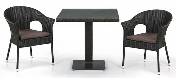Комплект плетеной мебели T605SWT/Y97B-W53 Brown 2Pcs