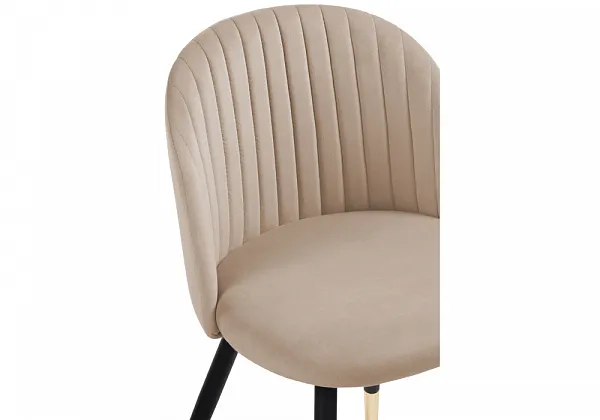 Стул на металлокаркасе Gabi dark beige фото 6