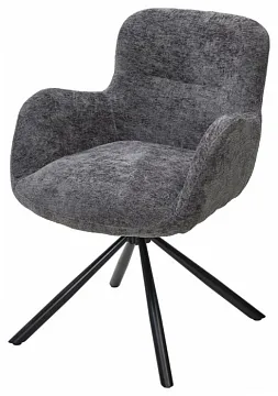 Стул KAROL 180 градусов поворот 3018-19 темно-серый, шенилл