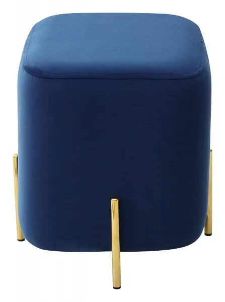 Пуф ARES BLUVEL-86 NAVY BLUE / GOLD фото 6