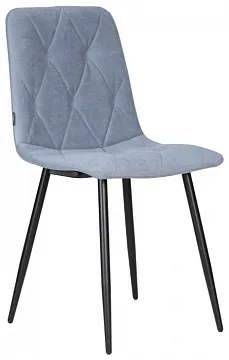 Стул CHILLY ROMBO Серо-голубой Simple 26, основание черное