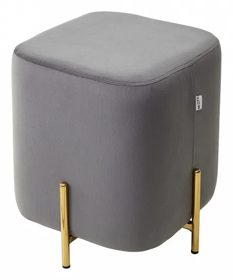 Пуф ARES BLUVEL-14 GREY / GOLD
