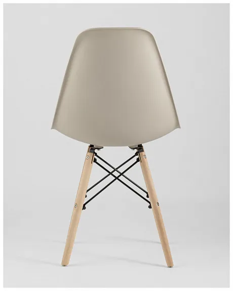 Стул Eames Style DSW бежевый (разборный каркас) фото 9
