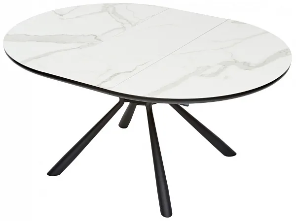 Стол VOLAND BIANCO TL-45 испанская керамика/ BLACK "белый мрамор" М-City фото 6