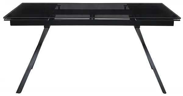 Стол ADRIA 160 SMOKED BLACK GLASS Дымчато-черное стелко/ черный каркас, ®DISAUR фото 9