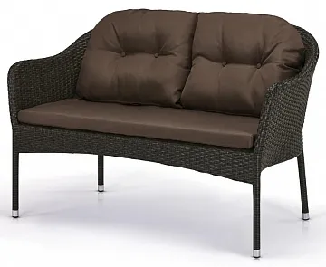 Плетеный диван S54A-W53 Brown