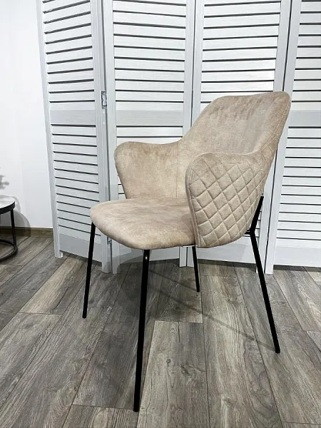 Стул AMARETTO VBP206 античный светло-бежевый/ черный каркас фото 7