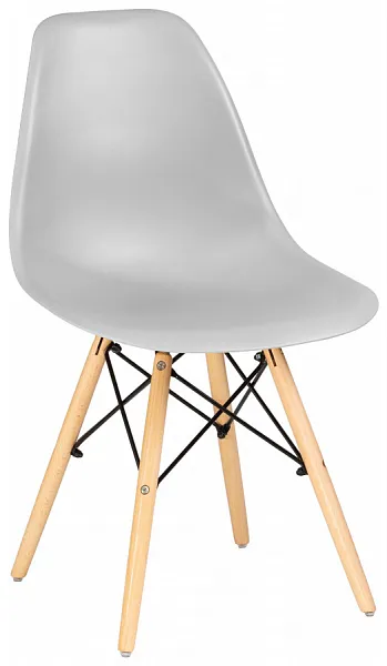 Стул DSW ножки светлый бук, цвет светло-серый GR-01 фото 2