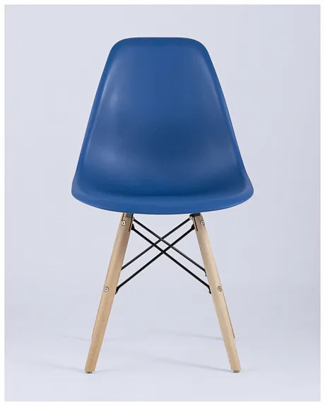 Стул Eames Style DSW синий (разборный каркас) фото 7