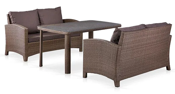 Комплект плетеной мебели T51A/S58A-W773 Brown