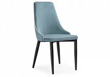 Стул на металлокаркасе Kora 1 light blue / white