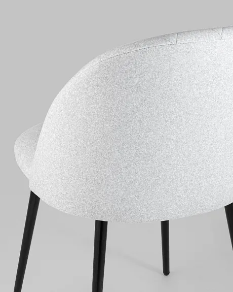Стул Марсель микровелюр светло-серый фото 6