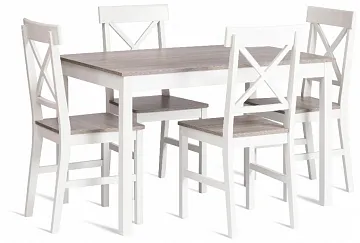 Обеденный комплект Хадсон (стол + 4 стула)/ Hudson Dining Set (mod.0104)