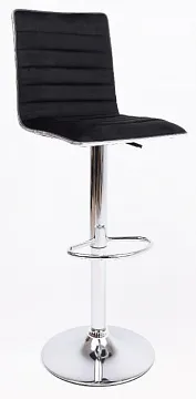 Стул барный Capri, черный, велюр