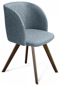 Стул SHT-ST33/S39 синий лед/темный орех