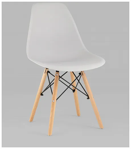 Стул Eames Style DSW светло-серый (разборный каркас) фото 3