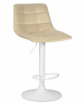 Стул барный  TAILOR WHITE (бежевый велюр (MJ9-10))