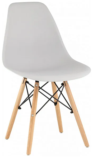 Стул Eames Style DSW светло-серый (разборный каркас) фото 2