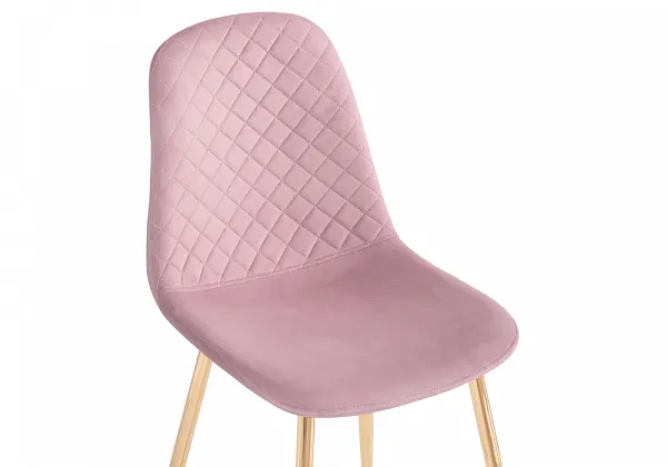 Стул на металлокаркасе Dabl light purple/ gold фото 6