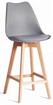 Стул барный TULIP BAR (mod. C1014H-1), серый