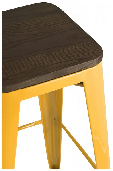 Стул барный TOLIX WOOD желтый фото 4