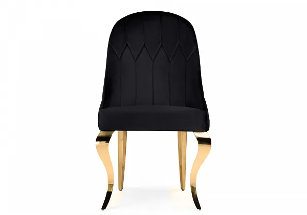 Стул на металлокаркасе Gustav black / gold фото 3