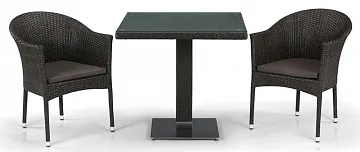 Комплект плетеной мебели T605SWT/Y350B-W53 Brown
