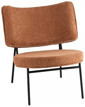 Кресло District Lounge букле терракотовый