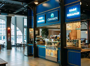 Барная стойка для кафе-пекарни Cinnabon в ТРК Vokzal 1853 Фото 5