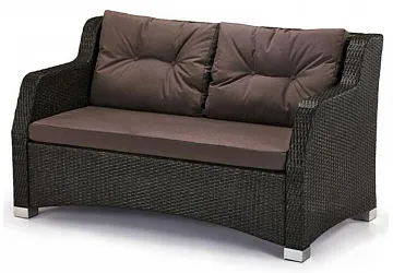 Плетеный диван S51A-W53 Brown
