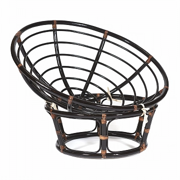 Кресло,PAPASAN,  23/01 W /без подушки/ Antique brown (античный черно-коричневый)