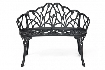 Скамья Secret De Maison Strauss (Штраус) алюминиевый сплав, 99хх56х76см, черный