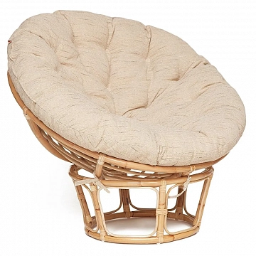 Кресло,PAPASAN ECO,  P115-1/SP STD / c подушкой, ремешками / Natural (натуральный), ткань Старт